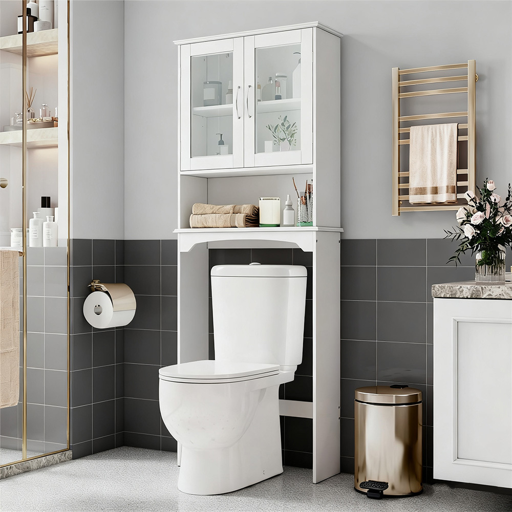 bathroom storage cabinet over toilet sold on Temu United States