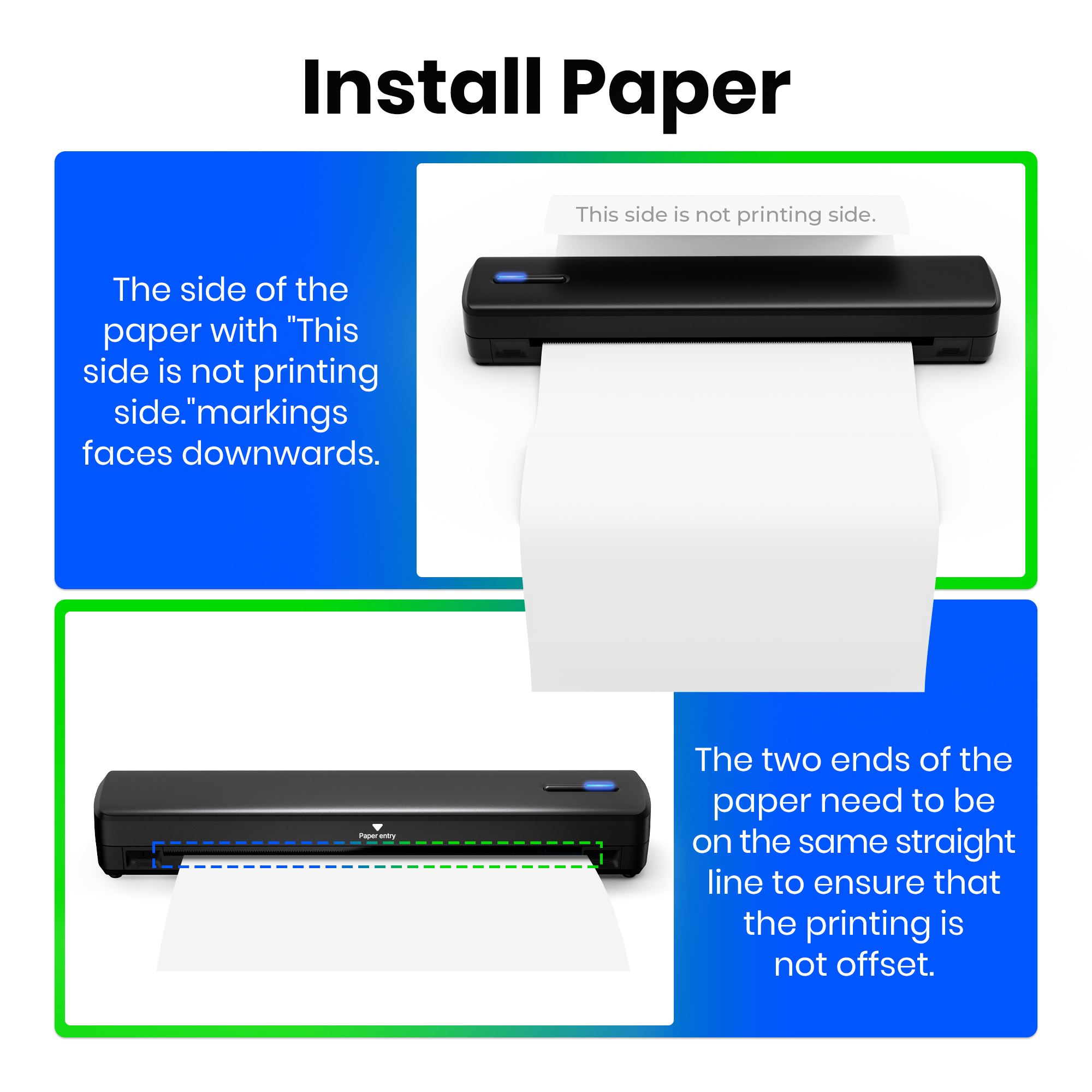 portable printer wireless for travel thermal printer inkless small compact printer support folding paper with laptop phone and pad Product details 10