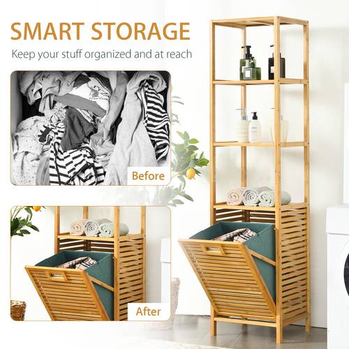 bathroom tilt out laundry hamper hamper organizer w 3 tier storage shelves removable oxford liner convenient handle great for bathroom bedroom laundry room closet