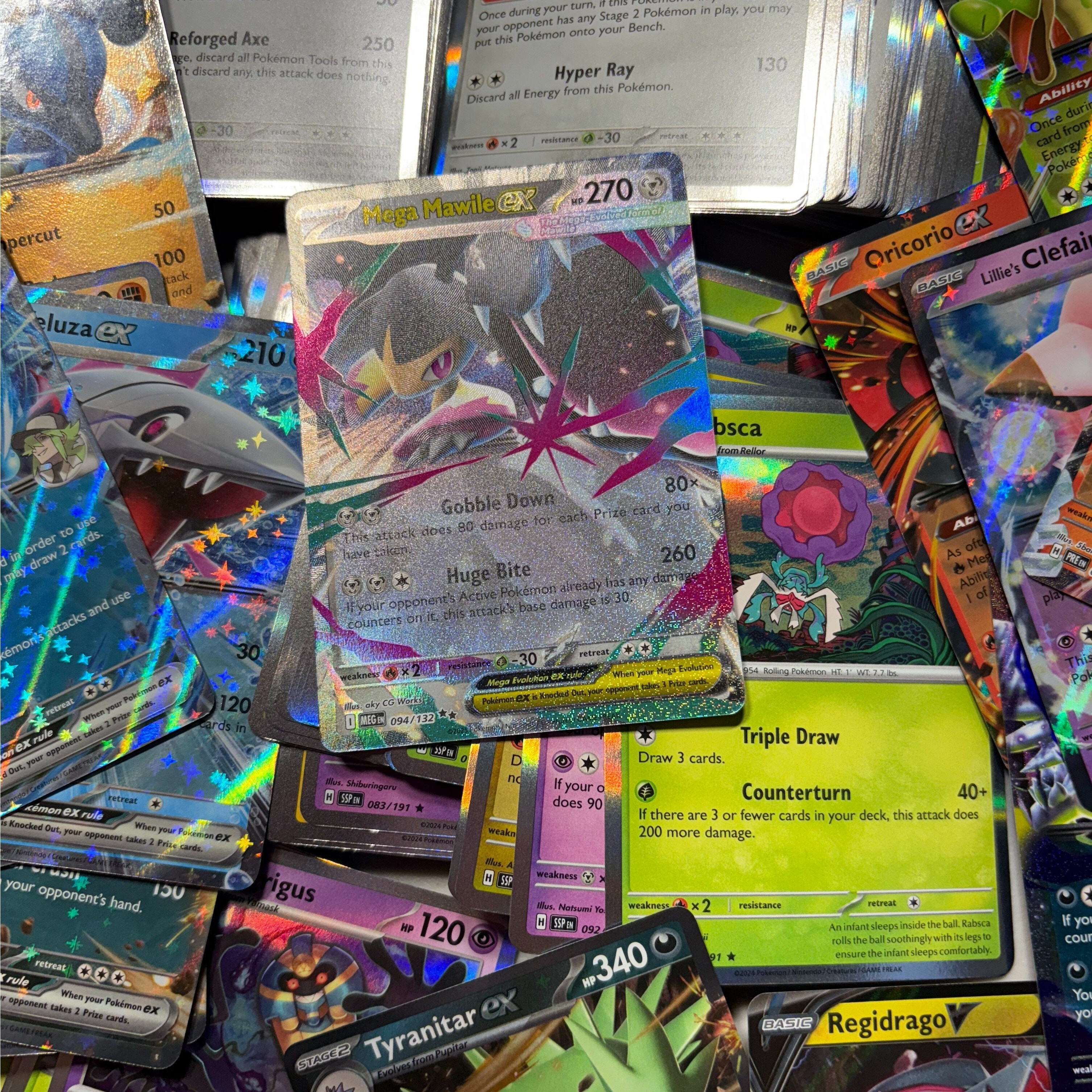 Pokemon 50 Card Random Lot + 1 V or ex Card