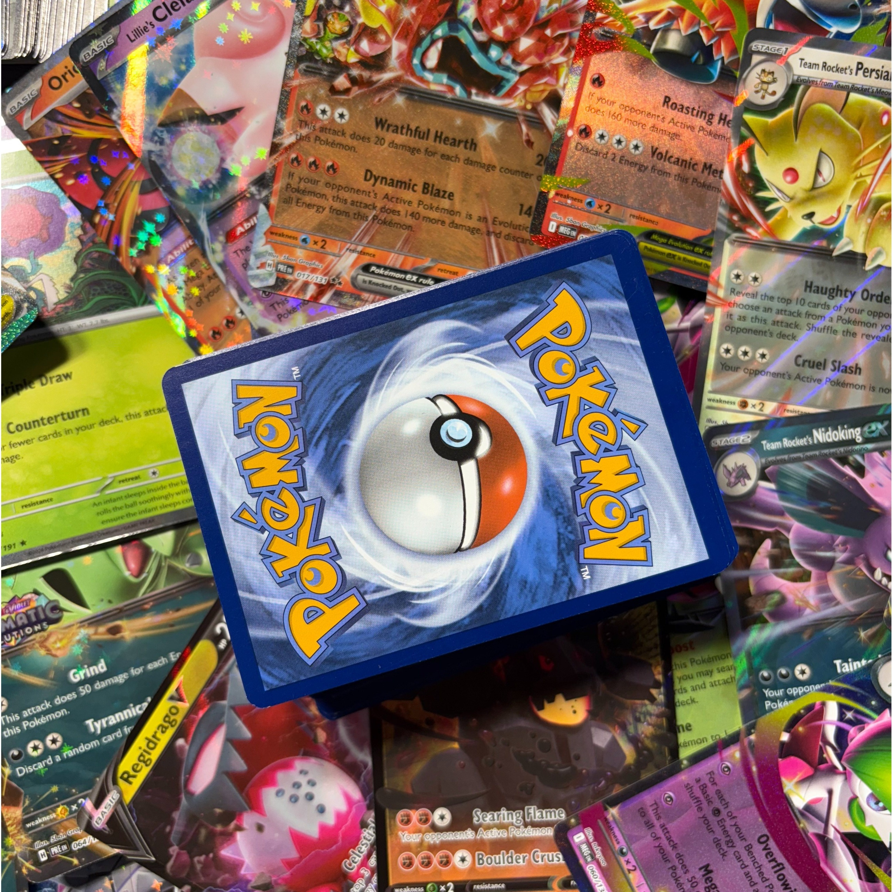 Pokemon 50 Card Random Lot + 1 V or ex Card