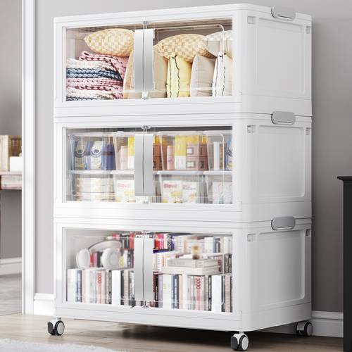 caixas de armazenamento extra 120gal/160gal/200gal - caixas de plástico de 3/4/5 níveis 480qt com tampas, caixa dobrável empilhável com rodas, organizador dobrável para cozinha, banheiro, escritório, , armazenamento e organização