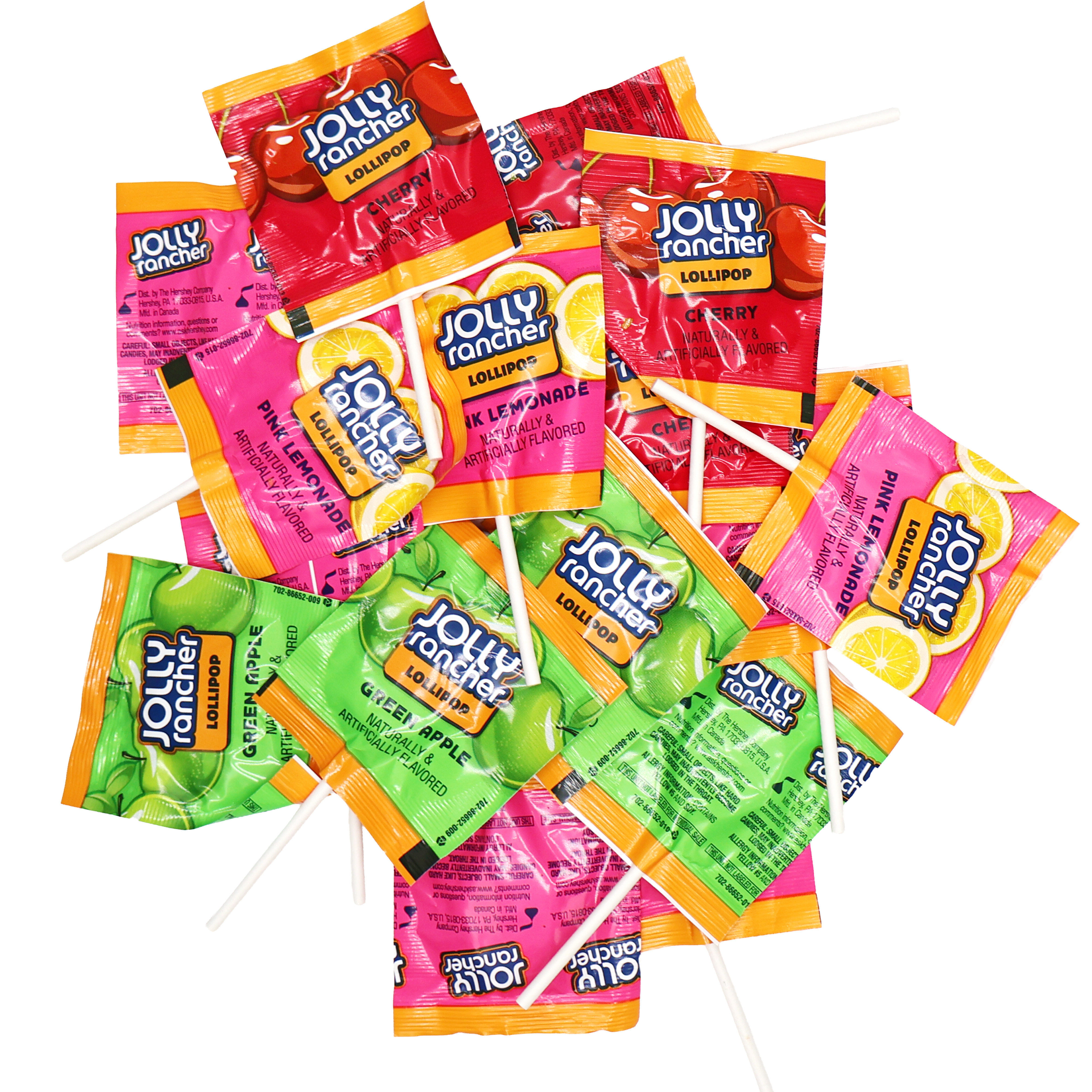 TEMU Jolly Rancher Flat Lollipops Assorted Flavors  Individually Wrapped Hard Candy Pops  Fruity Candy For Parties Candy Bowls Events  Giveaways