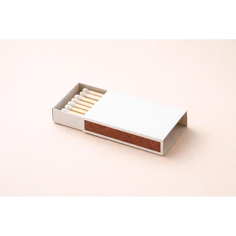 thumbnail image 2 of 10 Packs Plain White Matchbooks – 50 Matches Per Book, Made In USA 2 of 3