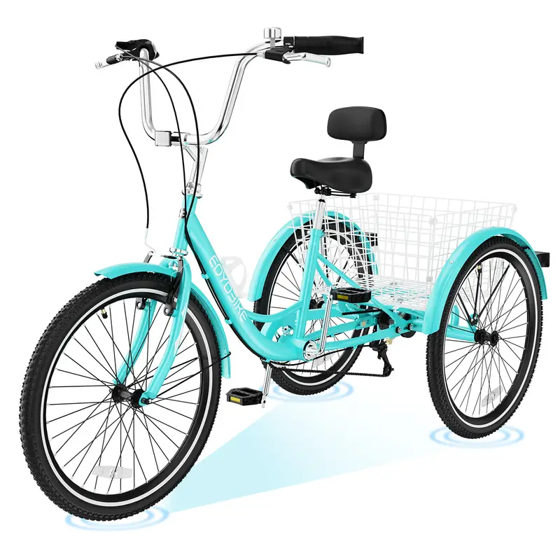 adult tricycles adult trikes 24 inch 3 wheel bikes - Temu adult tricycles adult trikes 24 inch 3 wheel bikes - Temu