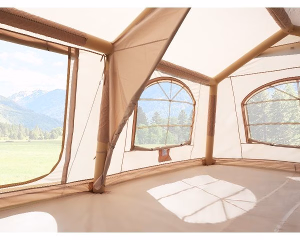 12 person inflatable camping tent easy setup blow up tent with hand pump pu3000mm waterproof breathable 4 season glamping tent for outdoor camping Product details 3