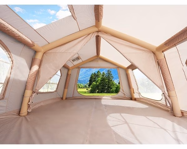 12 person inflatable camping tent easy setup blow up tent with hand pump pu3000mm waterproof breathable 4 season glamping tent for outdoor camping Product details 2