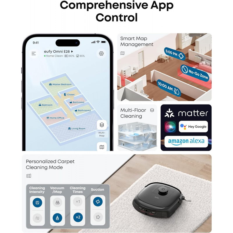 e25 omni robot vacuum and mop combo     000pa turbo suction zero     to corner deep cleaning auto empty self cleaning all in     Product details 7