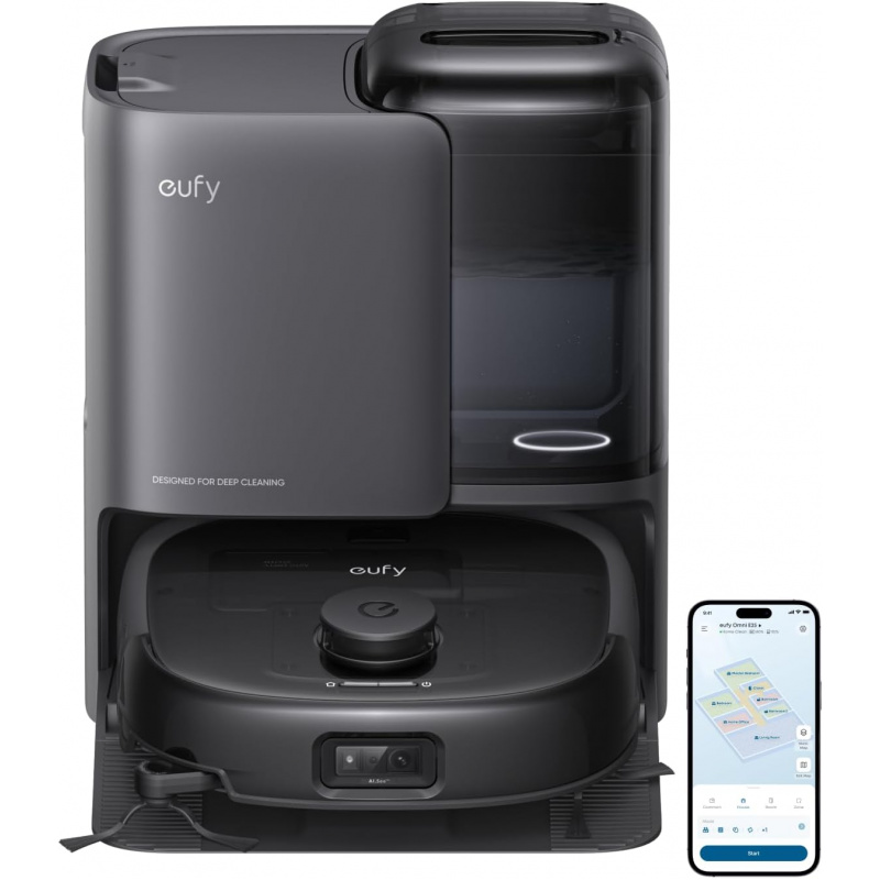 e25 omni robot vacuum and mop combo     000pa turbo suction zero     to corner deep cleaning auto empty self cleaning all in     Product details 1
