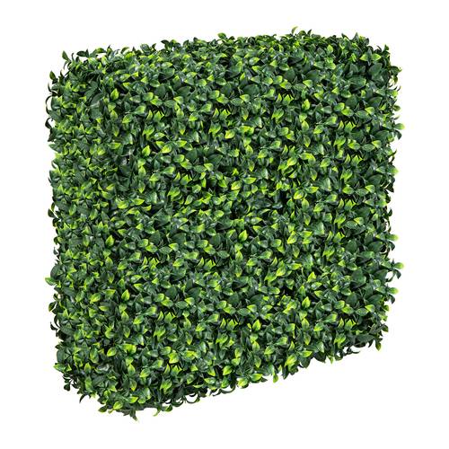 artificial plant wall boxwood privacy fence w realistic pe leaves aluminum tubes zip ties elegant decoration for living room backyard patio