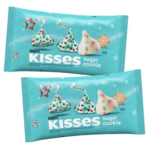 s 2 pack bags white creme with cookie bits individually wrapped christmas treats