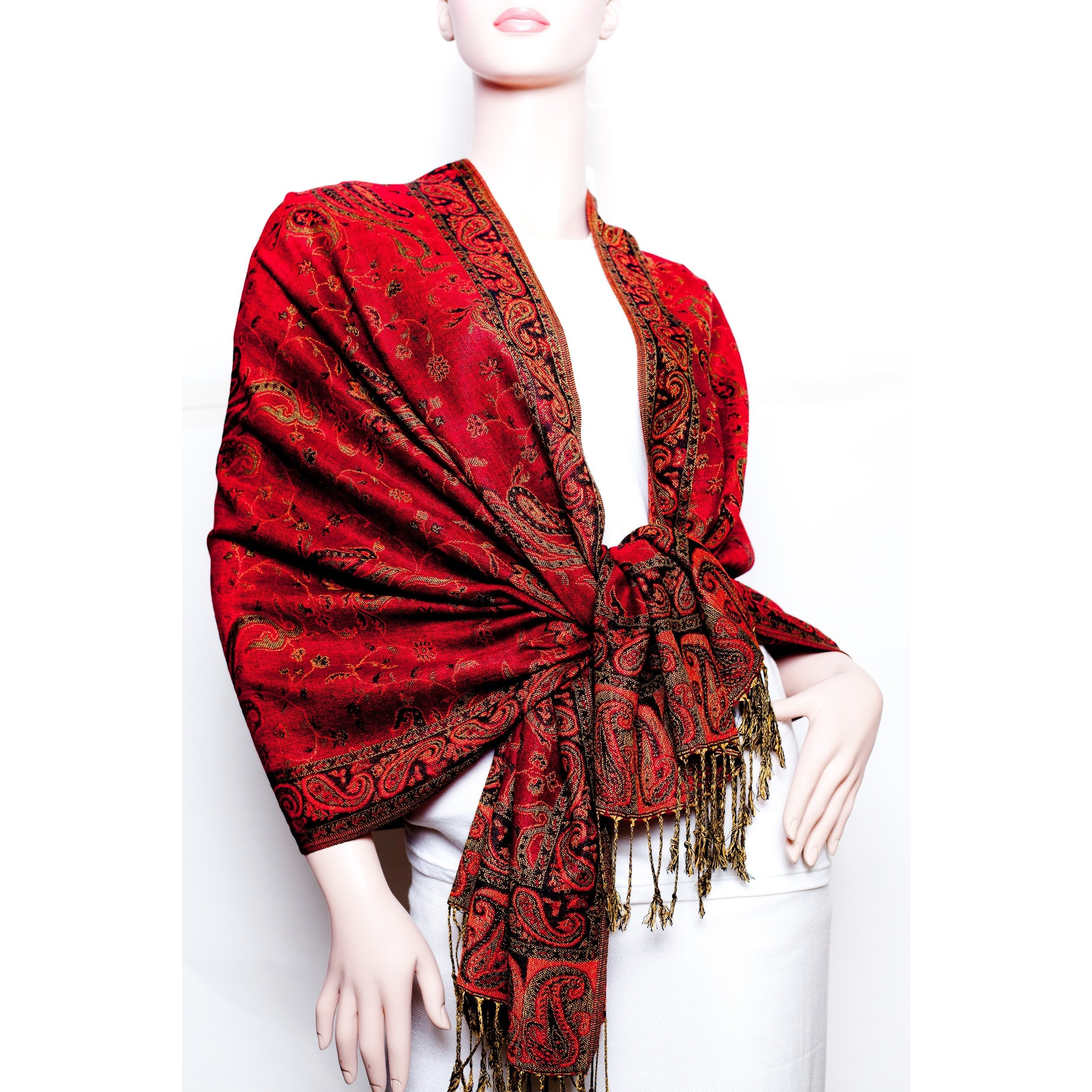 TEMU Reversible Paisley Pashmina