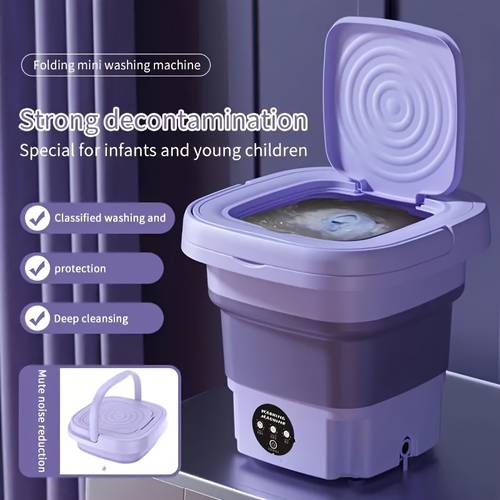 1pc portable mini washing machine 8l high capacity cleaning underwear apartments camping travel rvs and laundry rooms mothers day gifts mothers day gifts for mom