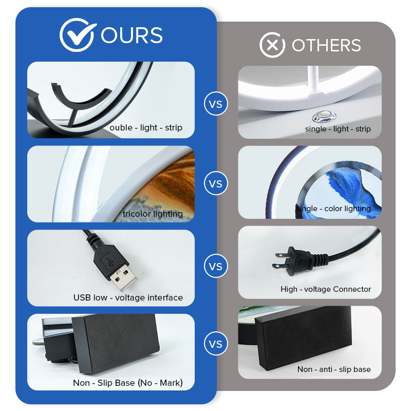 3d led action sand painting with usb   hourglass crafts with scary halloween shades tabletop home decor quicksand art sand kinetic art perfect halloween gifts and   seasonal celebrations Product details 5