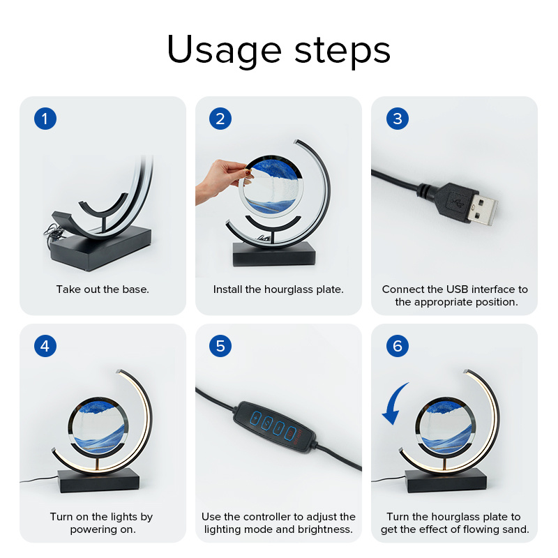 3d led action sand painting with usb   hourglass crafts with scary halloween shades tabletop home decor quicksand art sand kinetic art perfect halloween gifts and   seasonal celebrations Product details 7