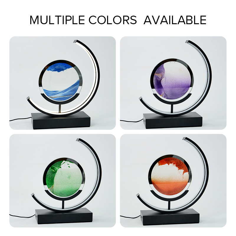 3d led action sand painting with usb   hourglass crafts with scary halloween shades tabletop home decor quicksand art sand kinetic art perfect halloween gifts and   seasonal celebrations Product details 8