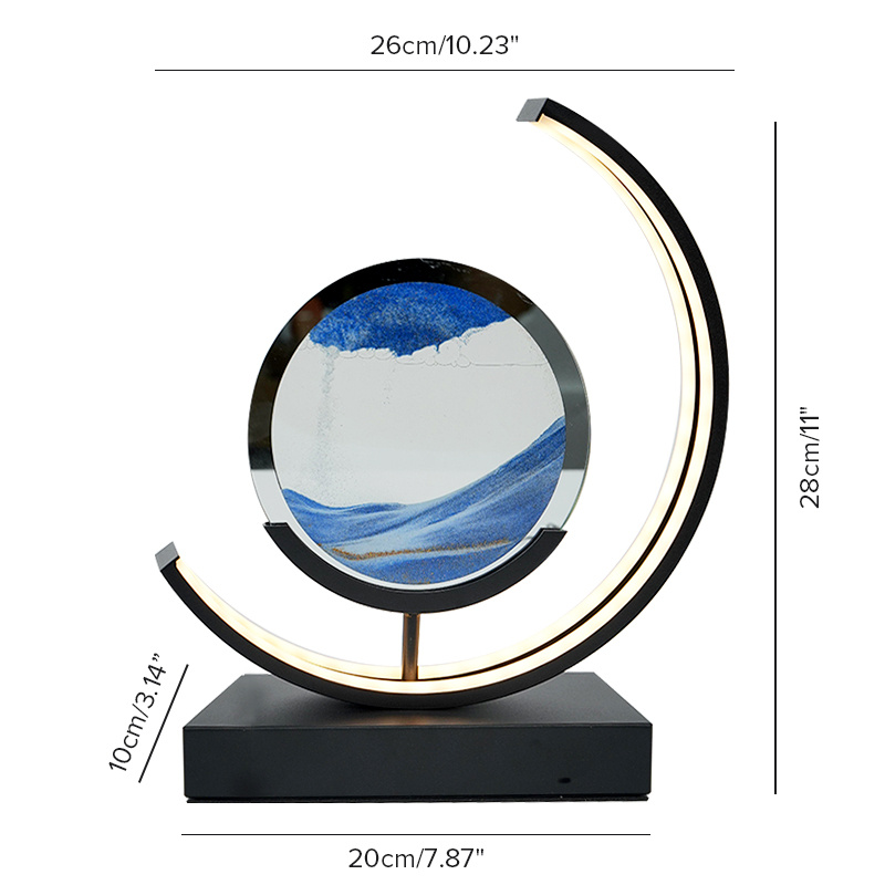 3d led action sand painting with usb   hourglass crafts with scary halloween shades tabletop home decor quicksand art sand kinetic art perfect halloween gifts and   seasonal celebrations Product details 2