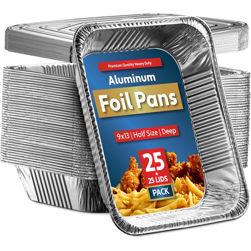 amazon 8x8 disposable aluminum pans with lids