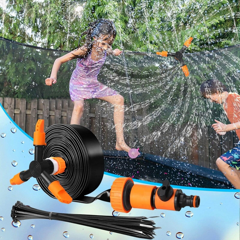 TEMU 1pcs Swimming Pool Beach Toy Trampoline Sprinkler, Outdoor Tool Accessories, Circular Trampoline Sprinkler, Trampoline Sprinkler, Outdoor Toy