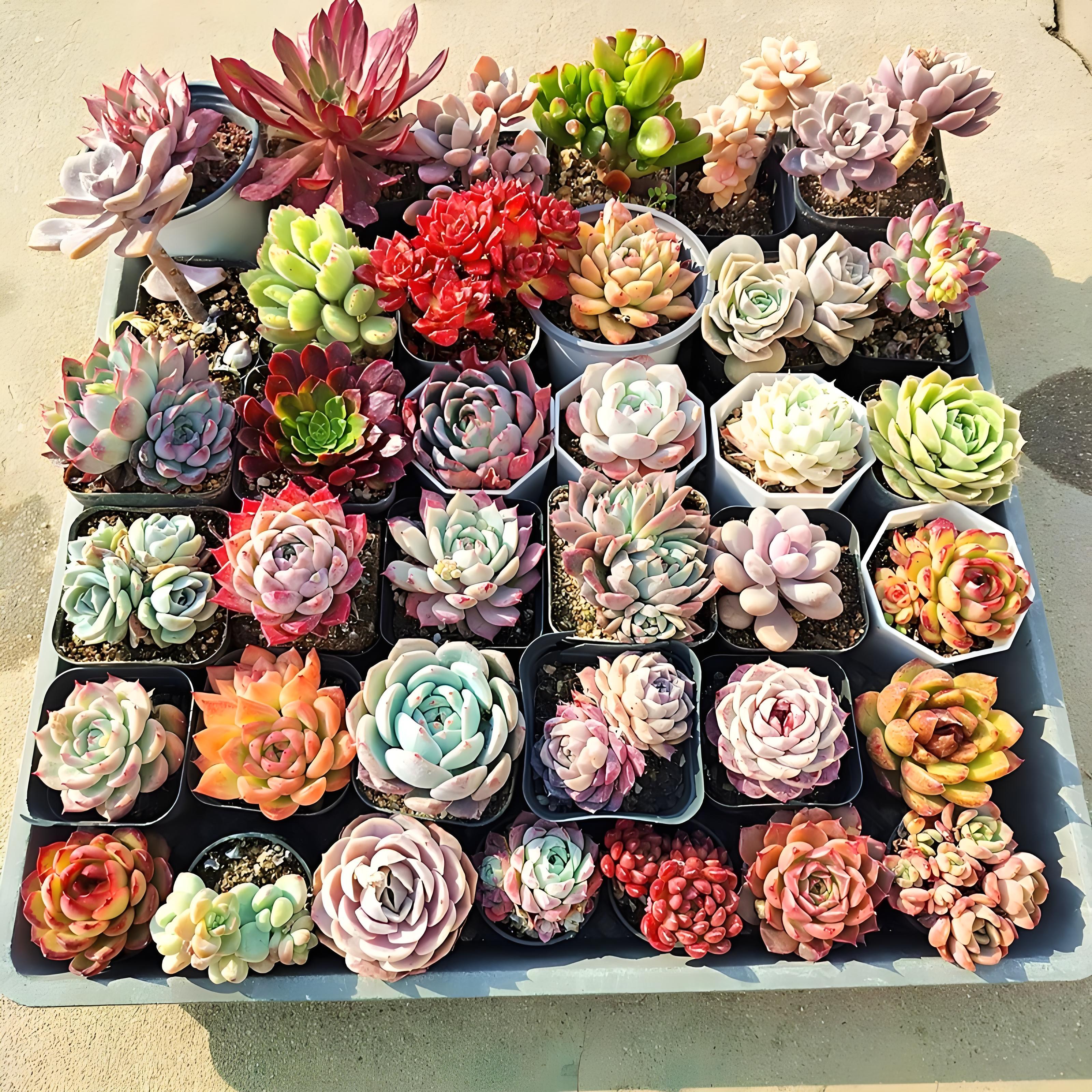8pcs assorted succulents with planters live succulents collections for     diy projects wedding favors with 8 different varieties