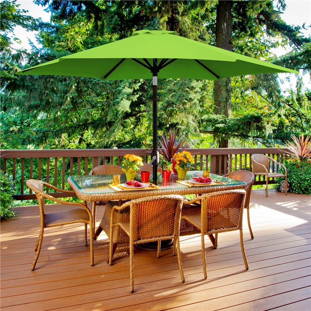8 x 11 rectangular patio umbrella sunbrella 8' X 11" Rectangular Umbrella, Black Canopy & Black Pole