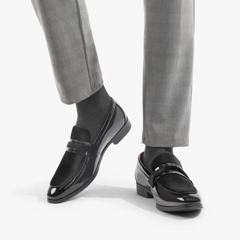 mens tuxedo patent loafers classic velvet slip dress shoes - Temu mens tuxedo patent loafers classic velvet slip dress shoes - Temu