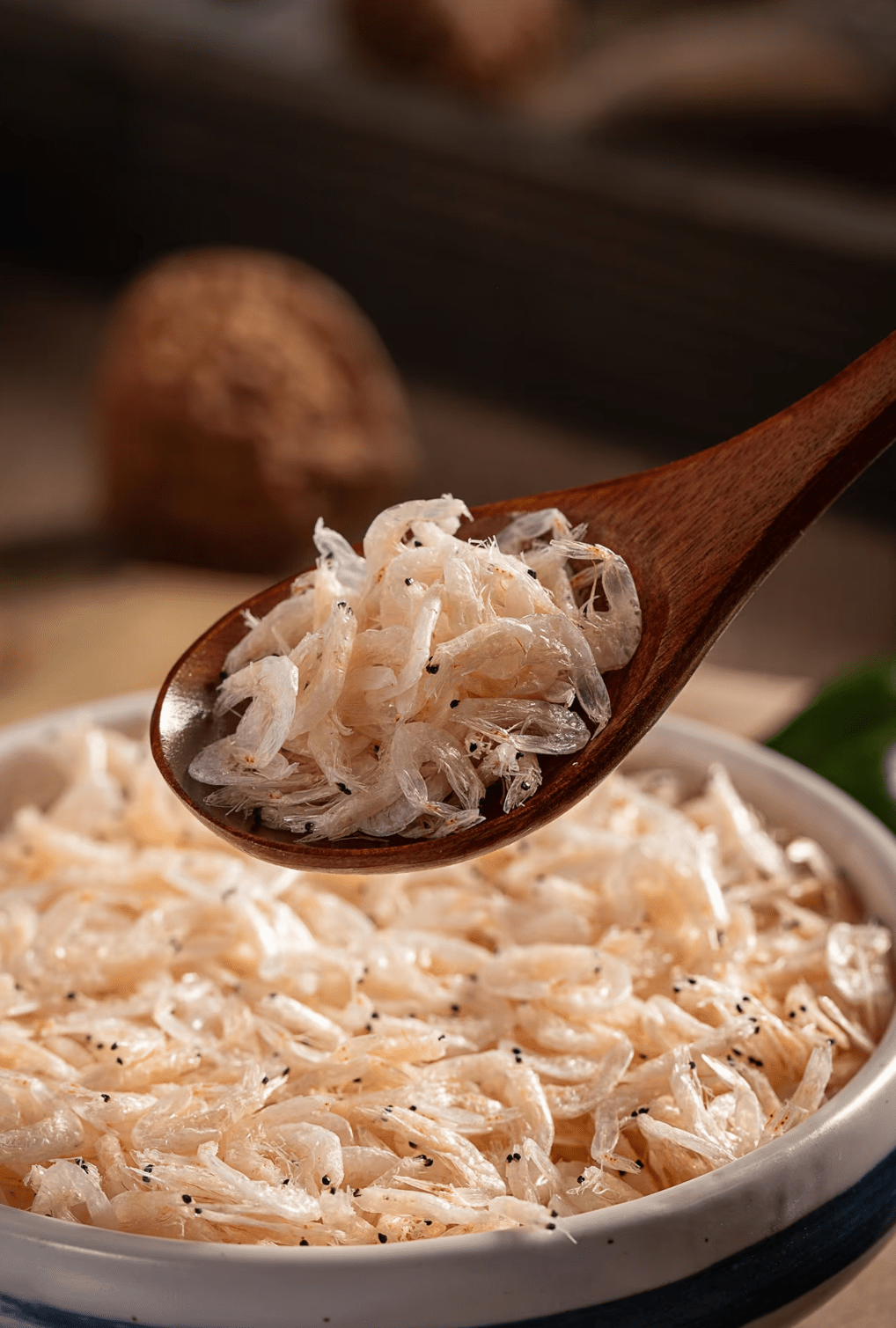 2/3包迷你干虾，优质即食干虾，60克/2.1盎司，小虾虾粉，钙补充剂，即食婴儿辅食，孕妇和儿童的最佳零食 详情 4
