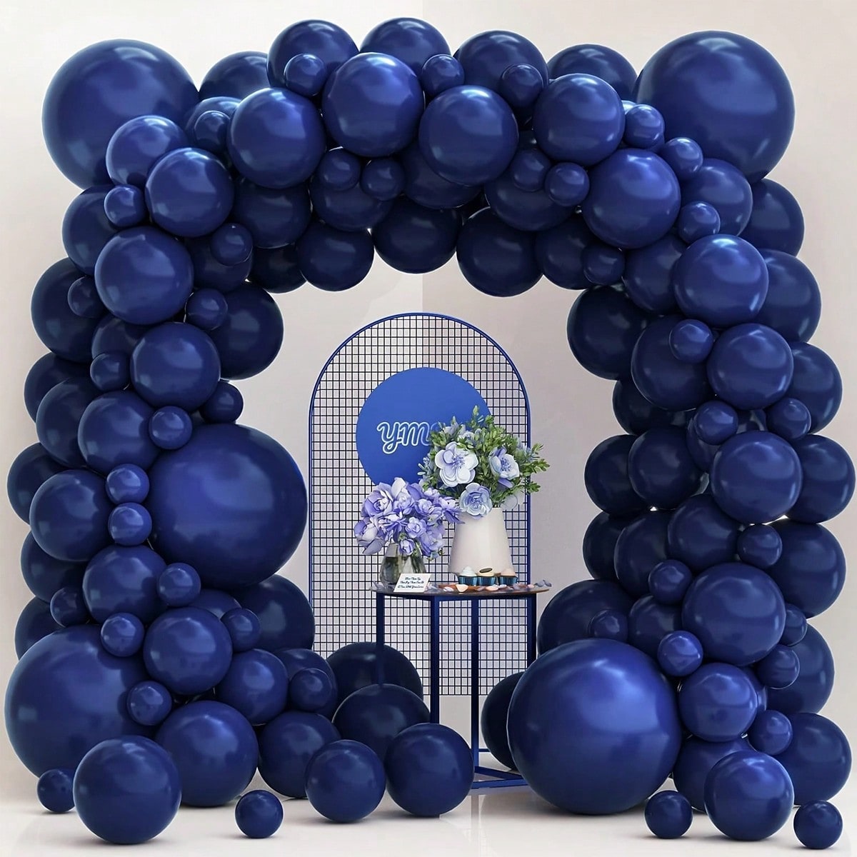 TEMU 121pcs Navy Balloons, Suitable For Birthday, Wedding, Bridal Shower, Graduation,anniversary, Summer Theme Party, Home Decor