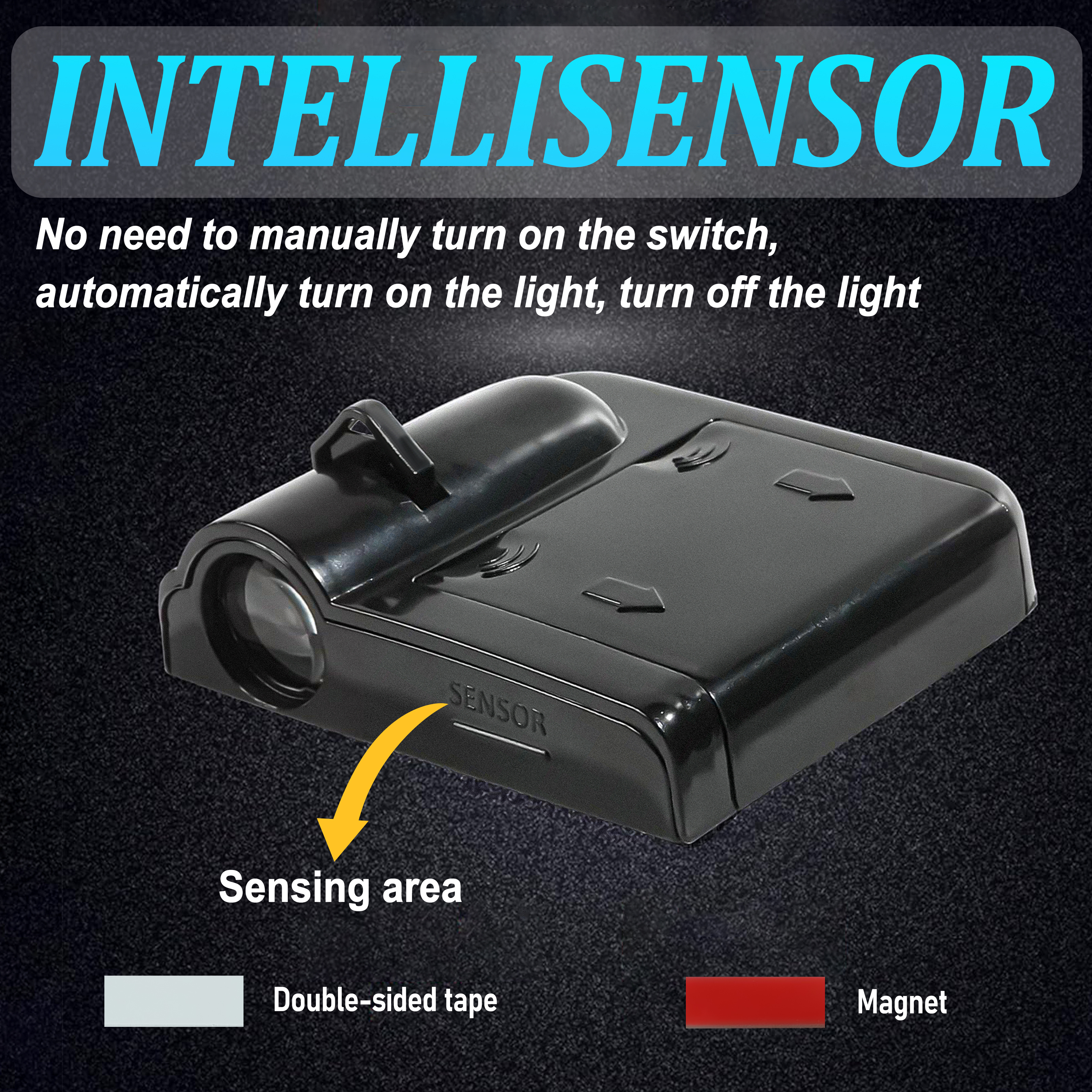 2 led car door welcome lights fire skull ghost shadow night light door sill lights wireless led door paste courtesy light door lights logo projector battery powered courtesy lamps for vehicles universal fit no battery included car enthusiasts drivers enhance car ambiance perfect gift for car owners details 7
