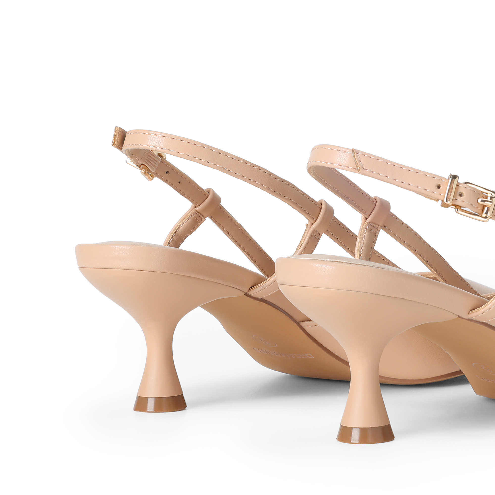 Women's Slingback Kitten Heel Pumps Women's Slingback Kitten Heels – Closed Pointed Toe Pumps – Wedding Party Dress Shoes With Adjustable Ankle Strap
