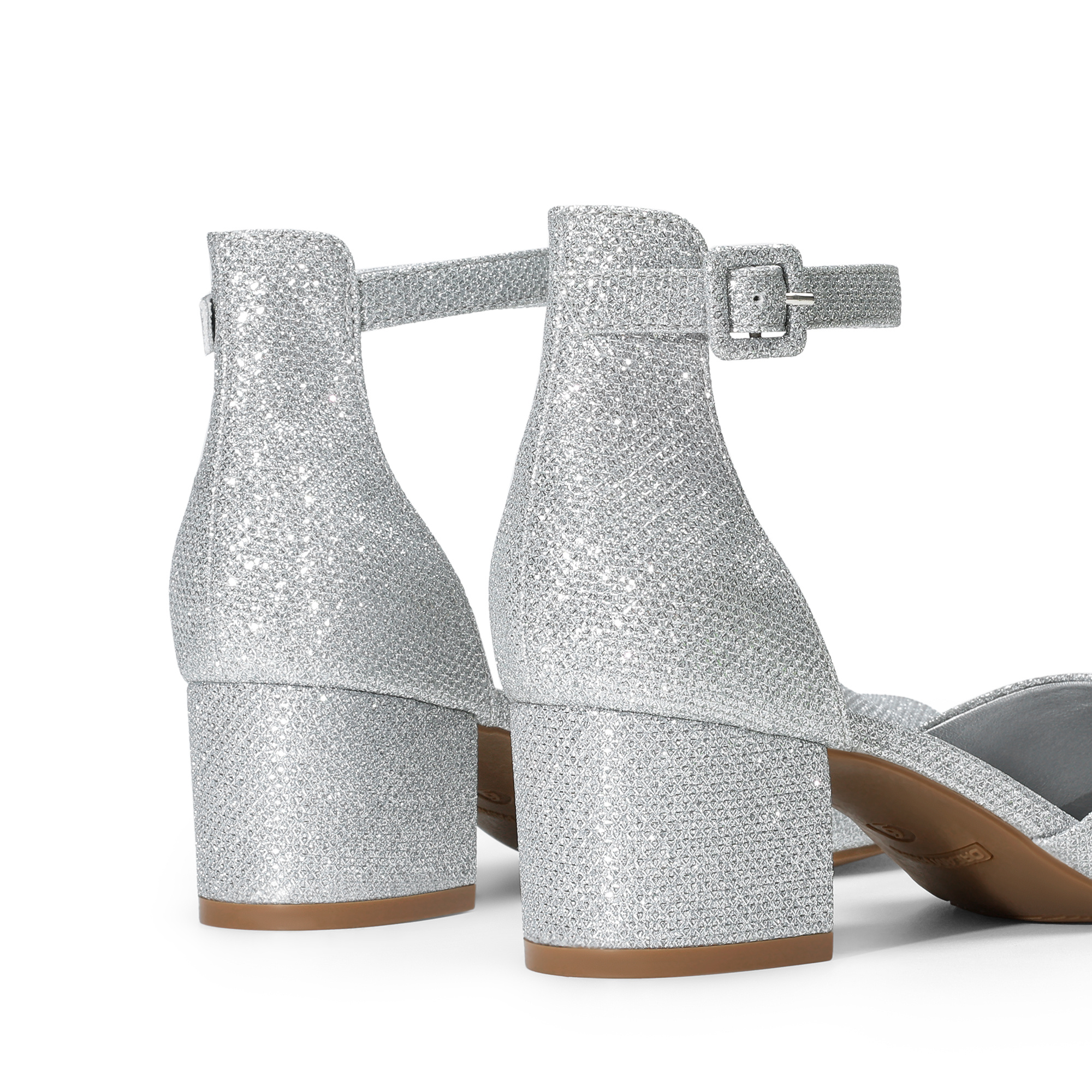 womens closed round toe low block heels ankle strap chunky Temu