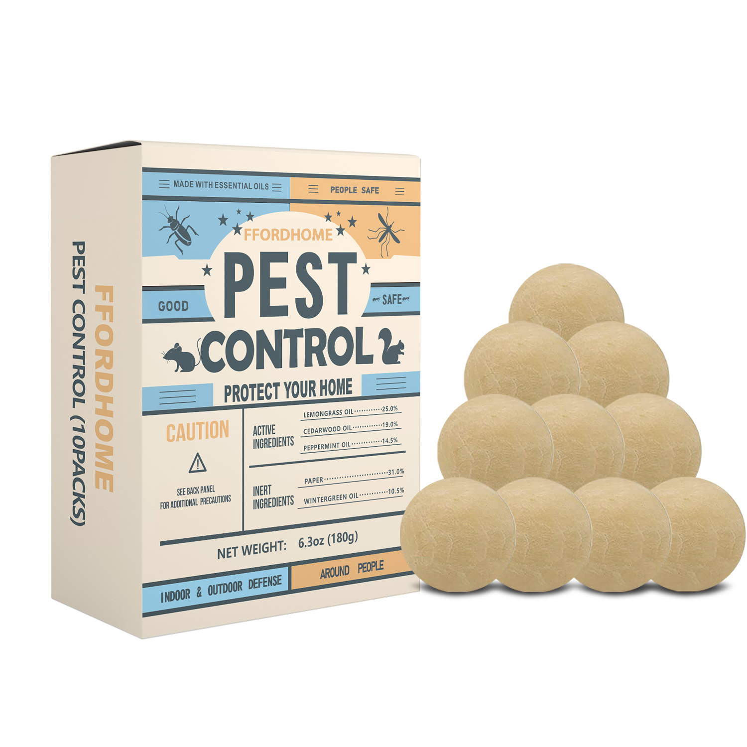 TEMU Pest Control, Powerful Insect Repellent Sachets, Peppermint Pest Repellent â Mice/rats/, Pests Away, Home Insect & Rodent Repellent (against
