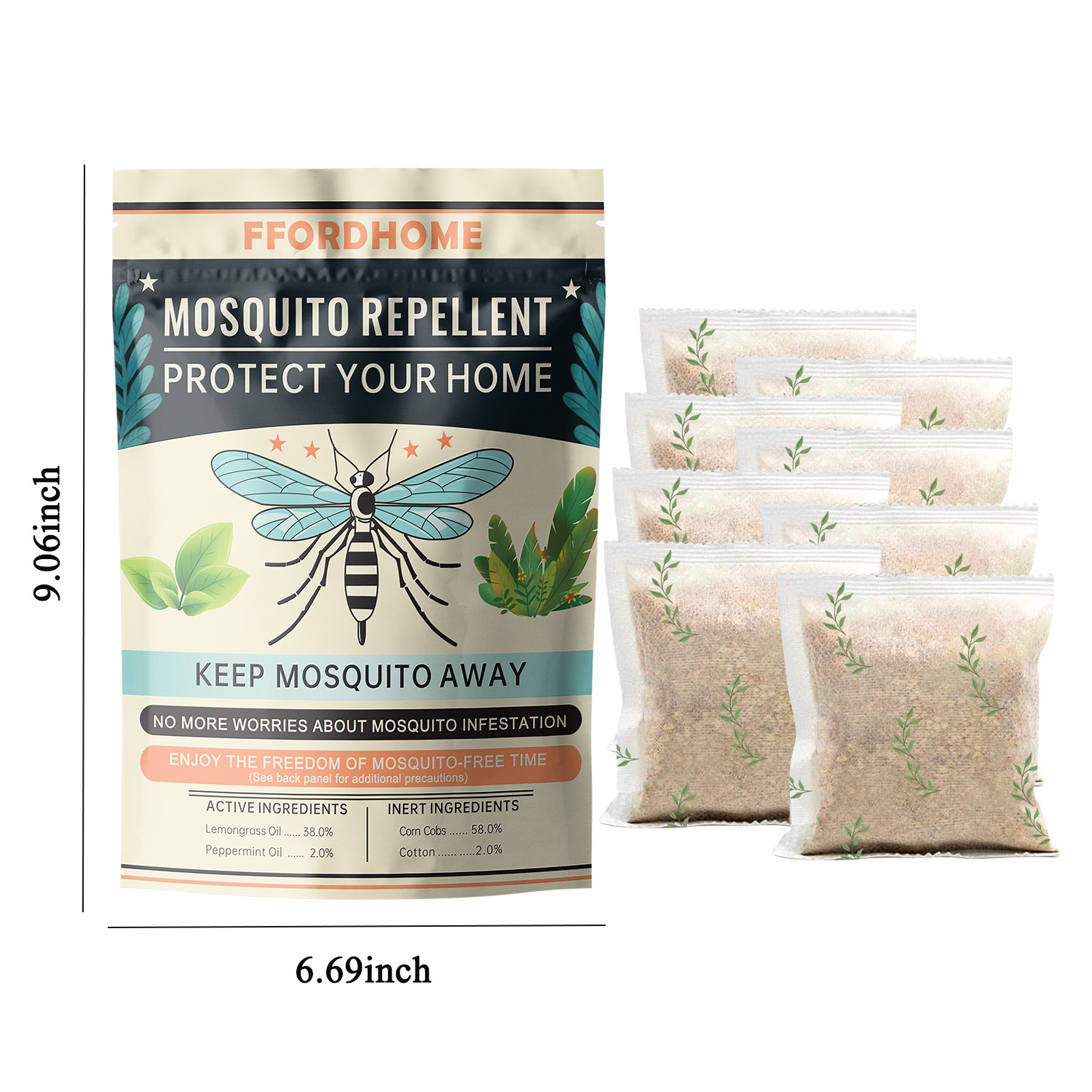 Natural Mosquito Repellent Sachets