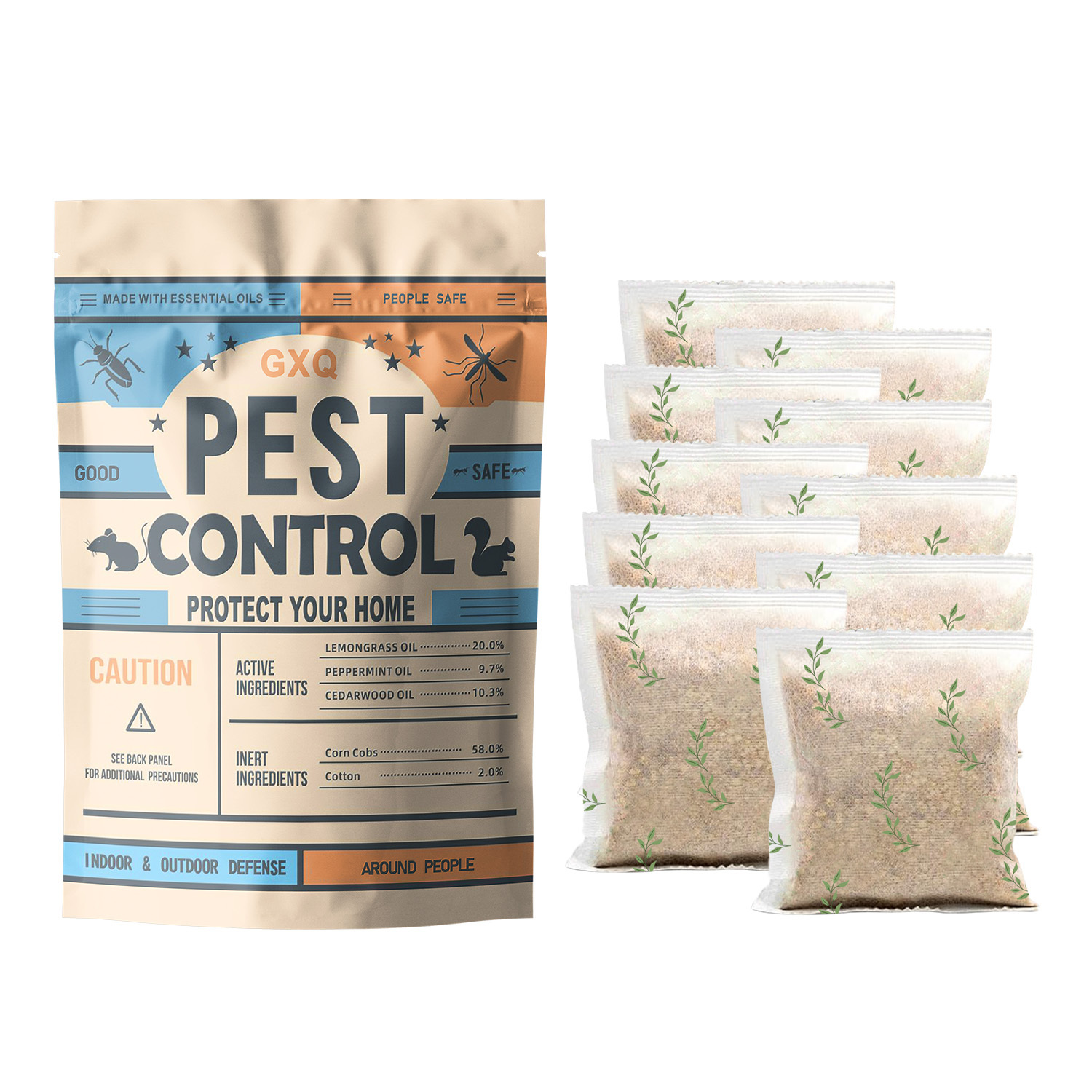 TEMU Pest Control, Powerful Insect Repellent Sachets, Peppermint Pest Repellent â Mice/rats/, Pests Away, Home Insect & Rodent Repellent (against