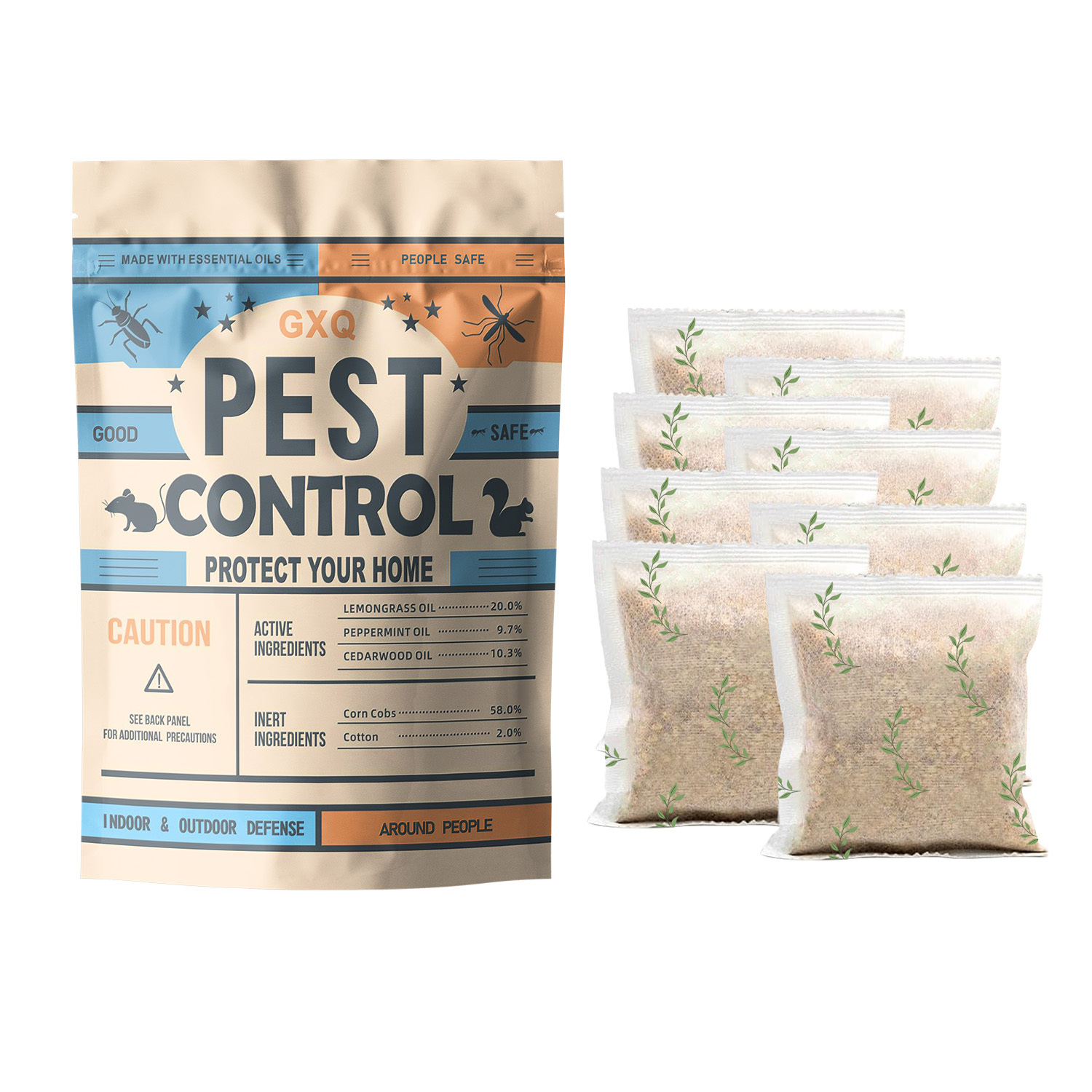 TEMU Pest Control, Powerful Insect Repellent Sachets, Peppermint Pest Repellent â Mice/rats/, Pests Away, Home Insect & Rodent Repellent (against