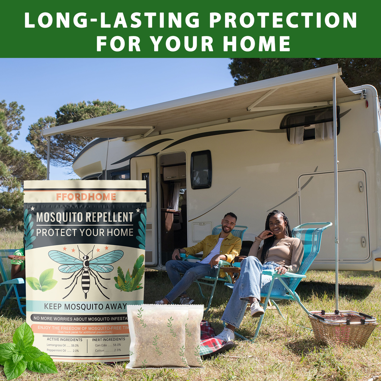Natural Mosquito Repellent Sachets