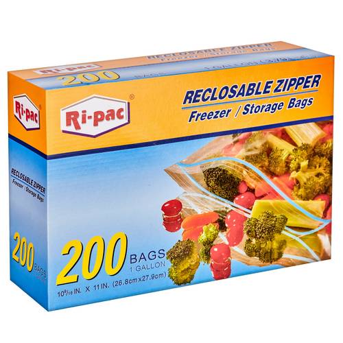 reclosable zipper freezer storage bags 1 gallon