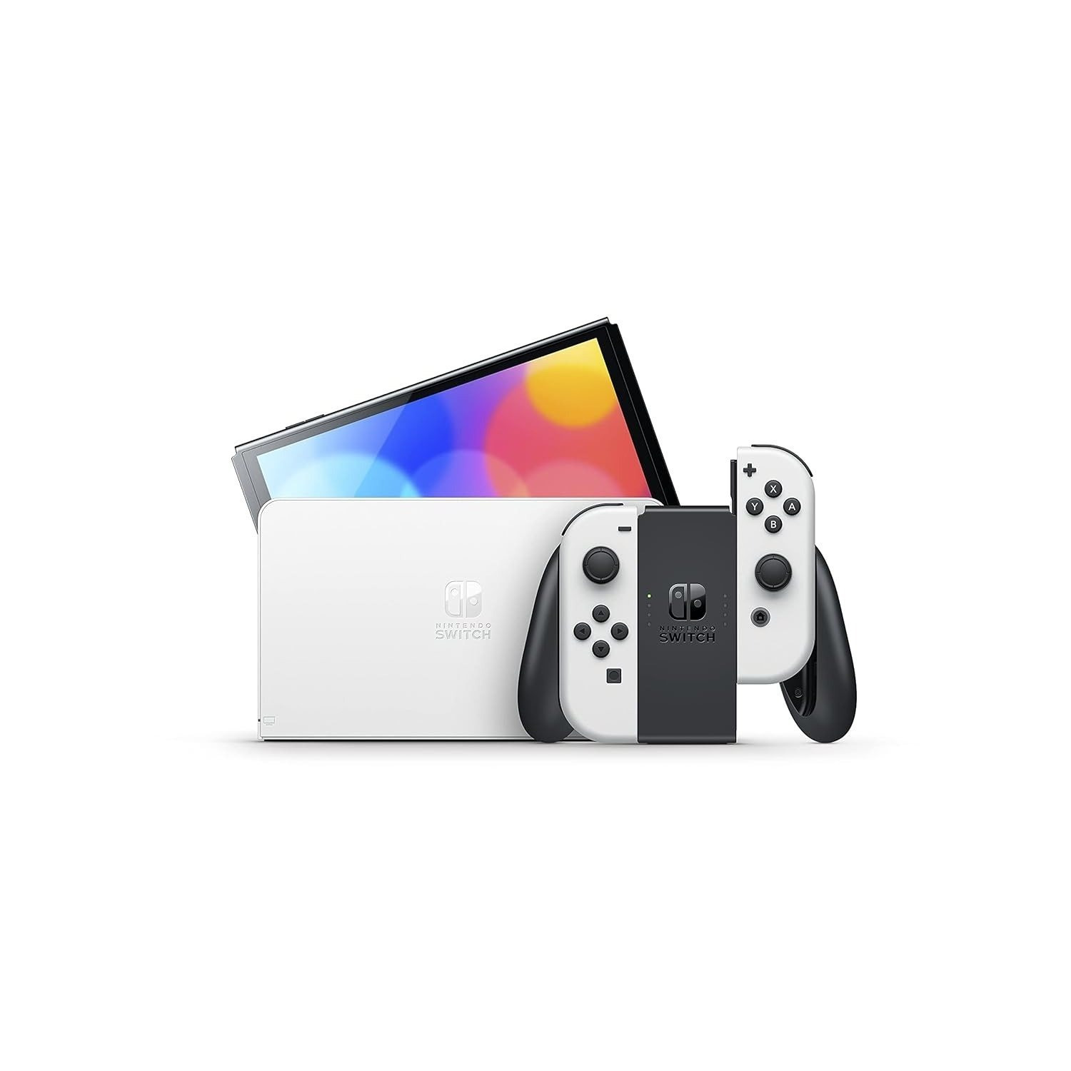 Nintendo Switch ホワイト Nintendo Switch OLED Model - White Joy Con, 64GB Console, HD