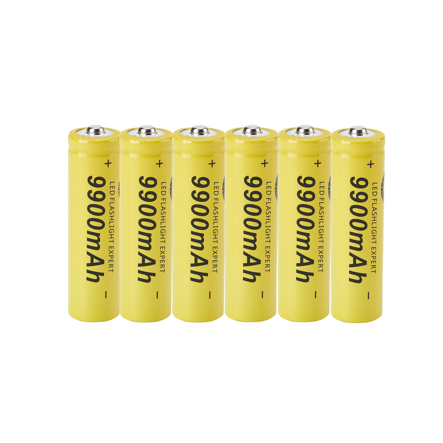 6 piezas baterías recargables 3.7v 18650 9900mah (para ensamblar baterías de   de litio para linternas, linternas,   de juguete,  .) y cargador de batería inteligente universal usb (para baterías recargables 18650 26650 14500 16340 18500 10440 18350 17670) detalles 4