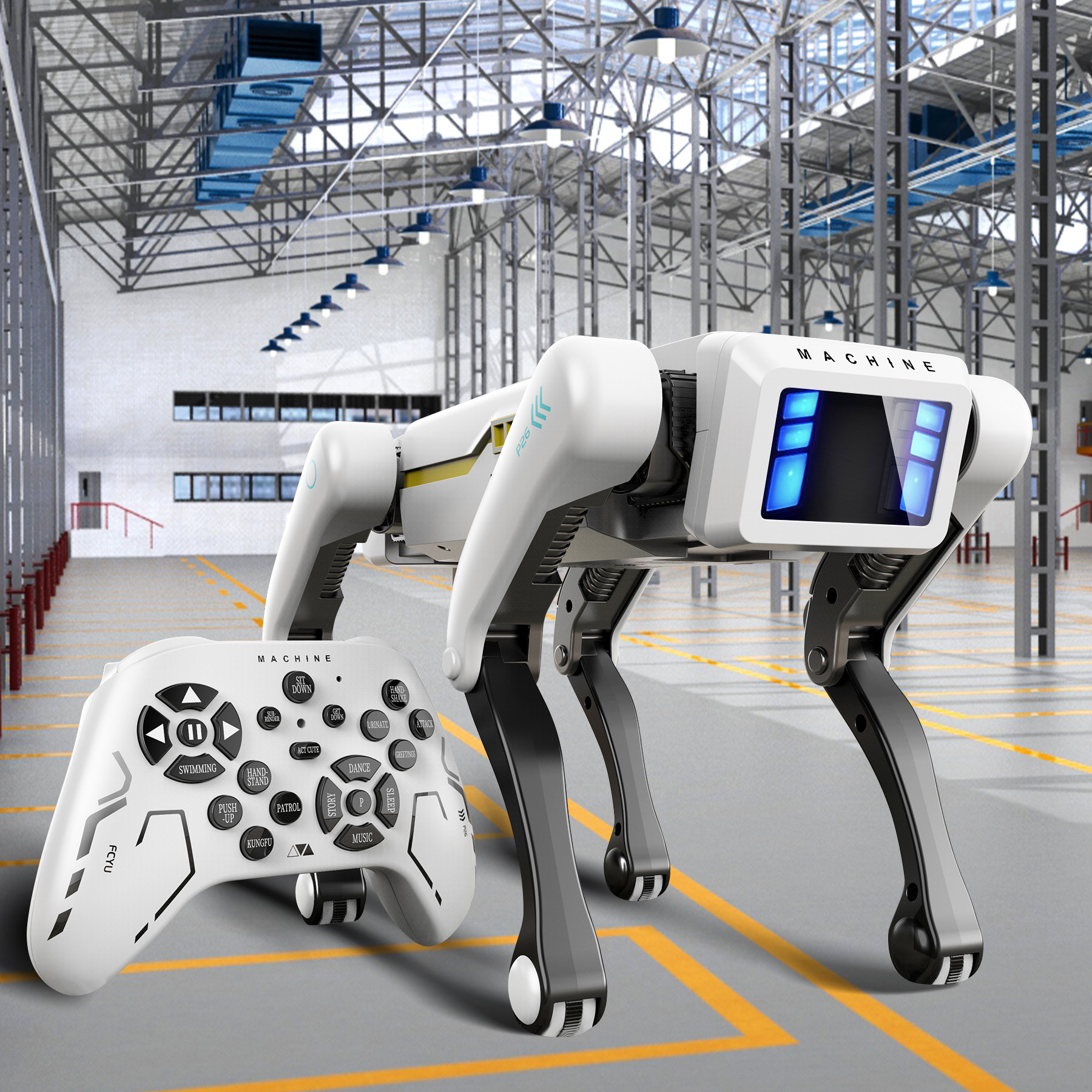Interactive Smart Robo Dog-Rechargeable Robot, Programmable with Remote & APPControl, Voice and Touch Features, Realistic Actions and Perform Tricks