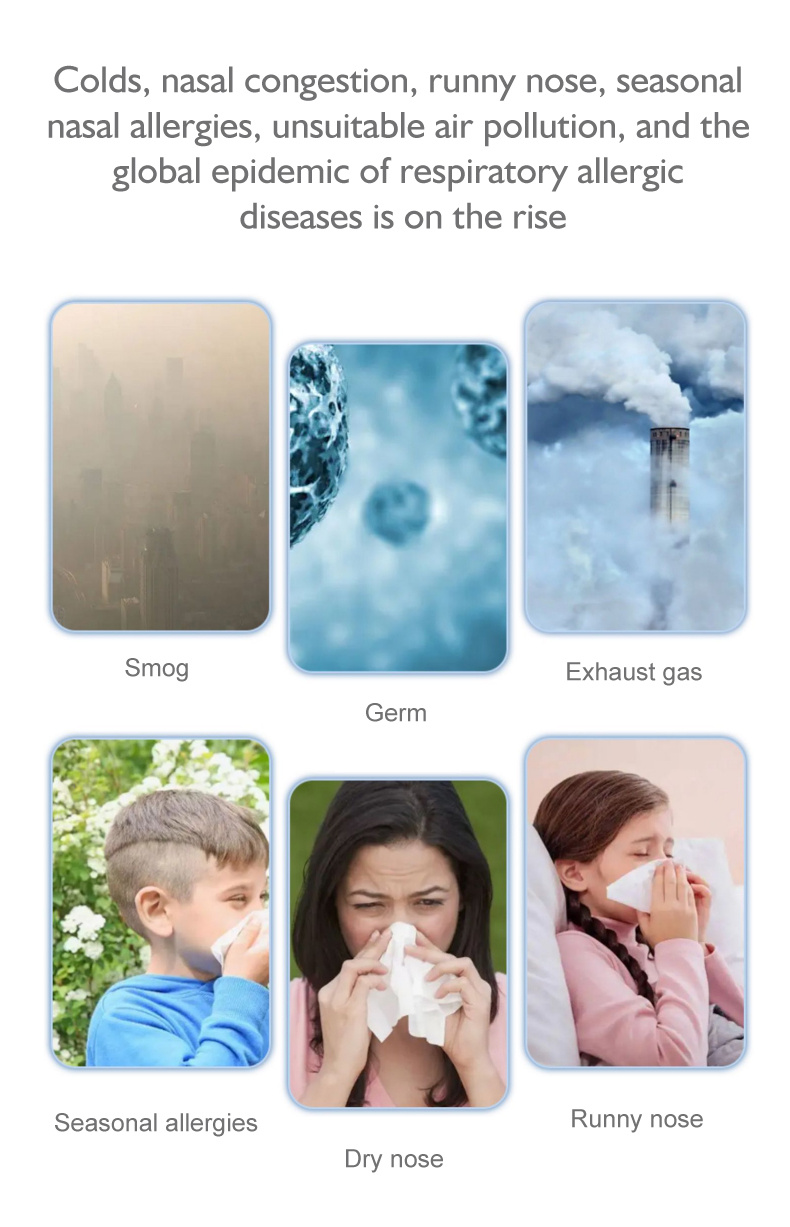 portable electric cordless nose puncher     spray with silicone nozzle  s nasal  s caused by seasonal air and is very suitable for   use children family and mother Product details 1