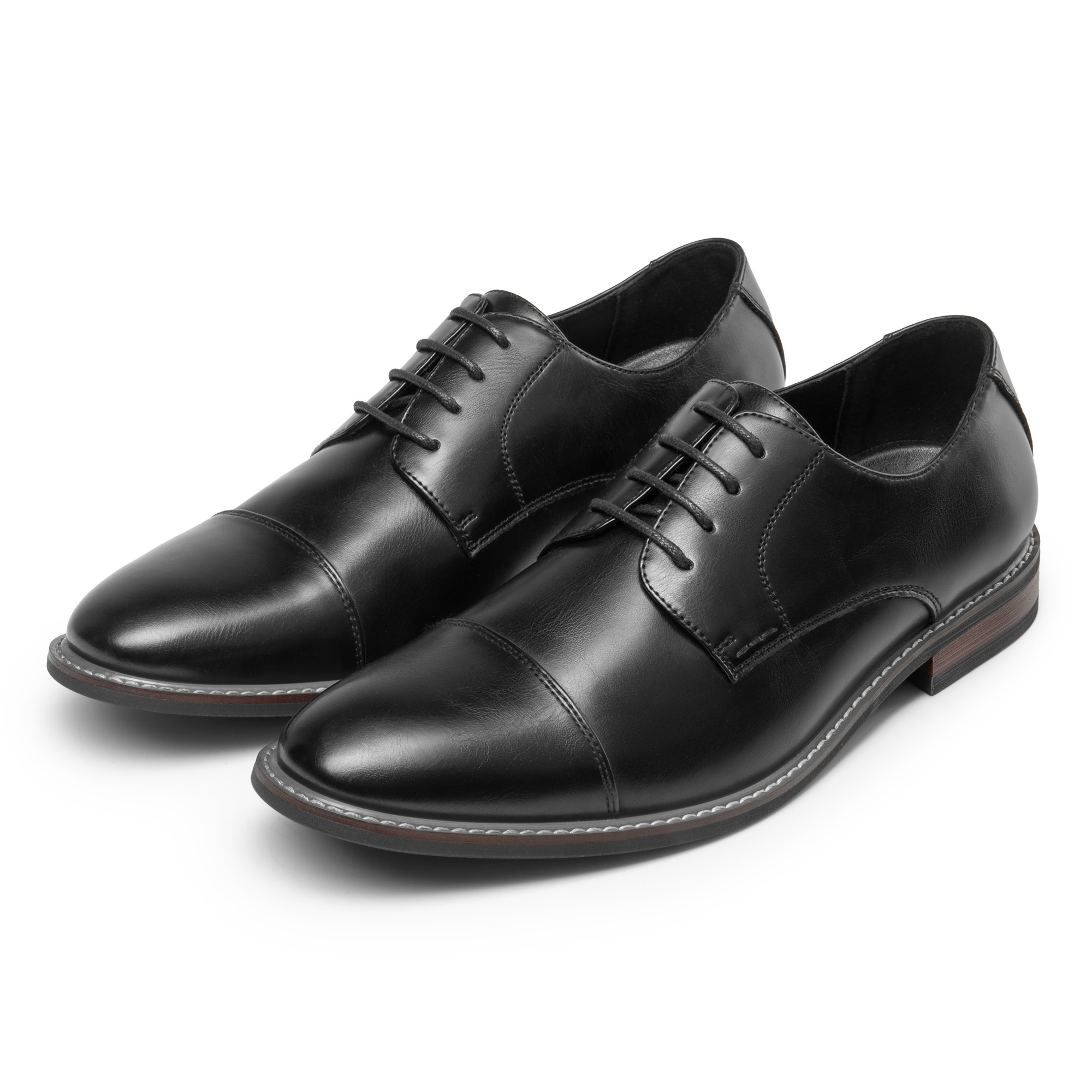 knee length dresses for ladies Florsheim Mens Black Lace-up Oxford Leather Dress Shoes – The Suit Depot main image 0