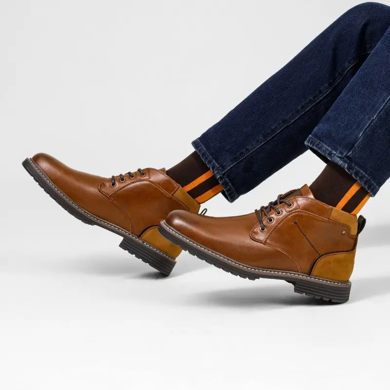 mens classic chukka dress boots breathable comfortable - Temu mens classic chukka dress boots breathable comfortable - Temu