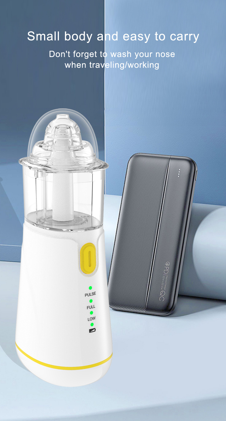portable electric cordless nose puncher     spray with silicone nozzle  s nasal  s caused by seasonal air and is very suitable for   use children family and mother Product details 7