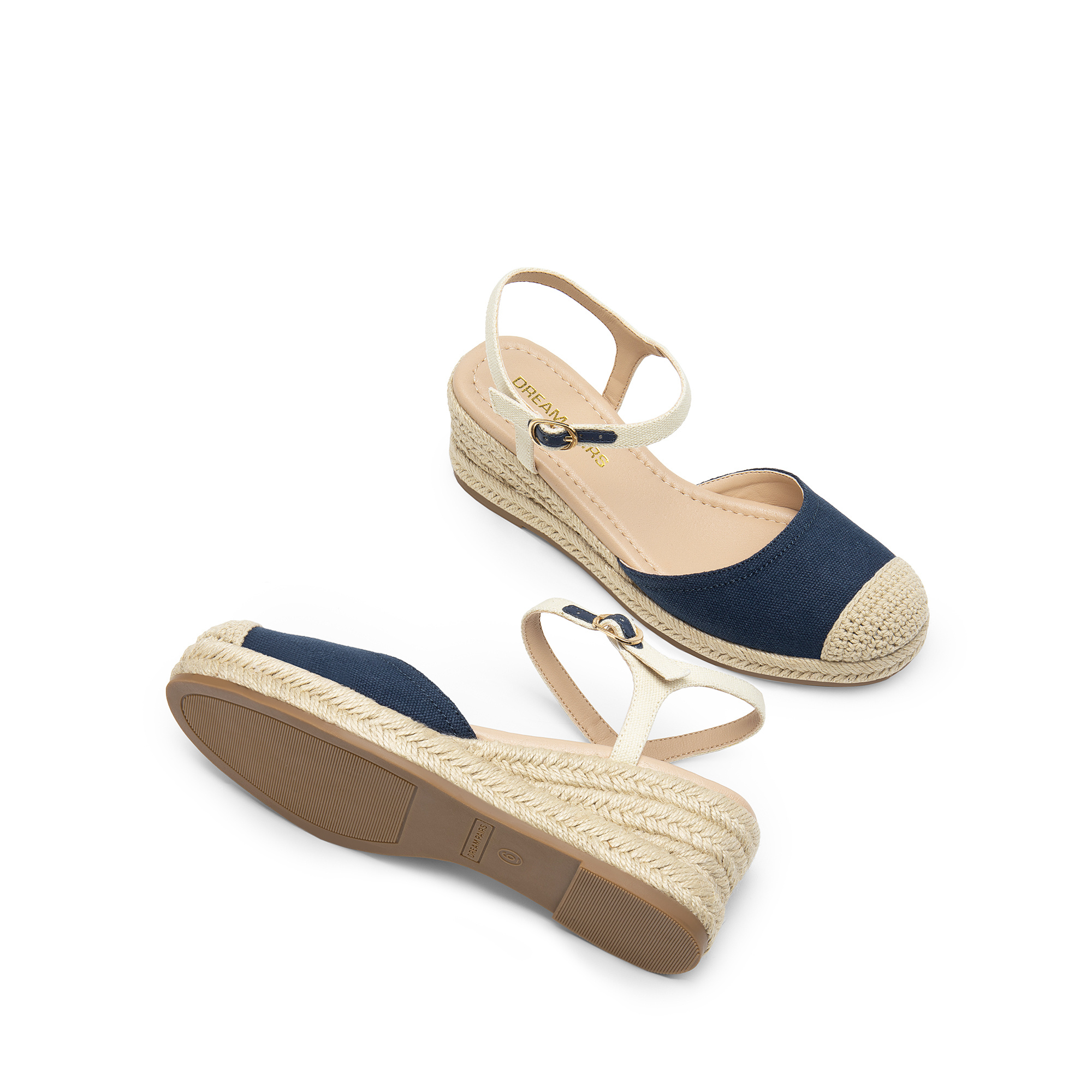 womens espadrilles closed toe ankle strap wedge sandals Temu