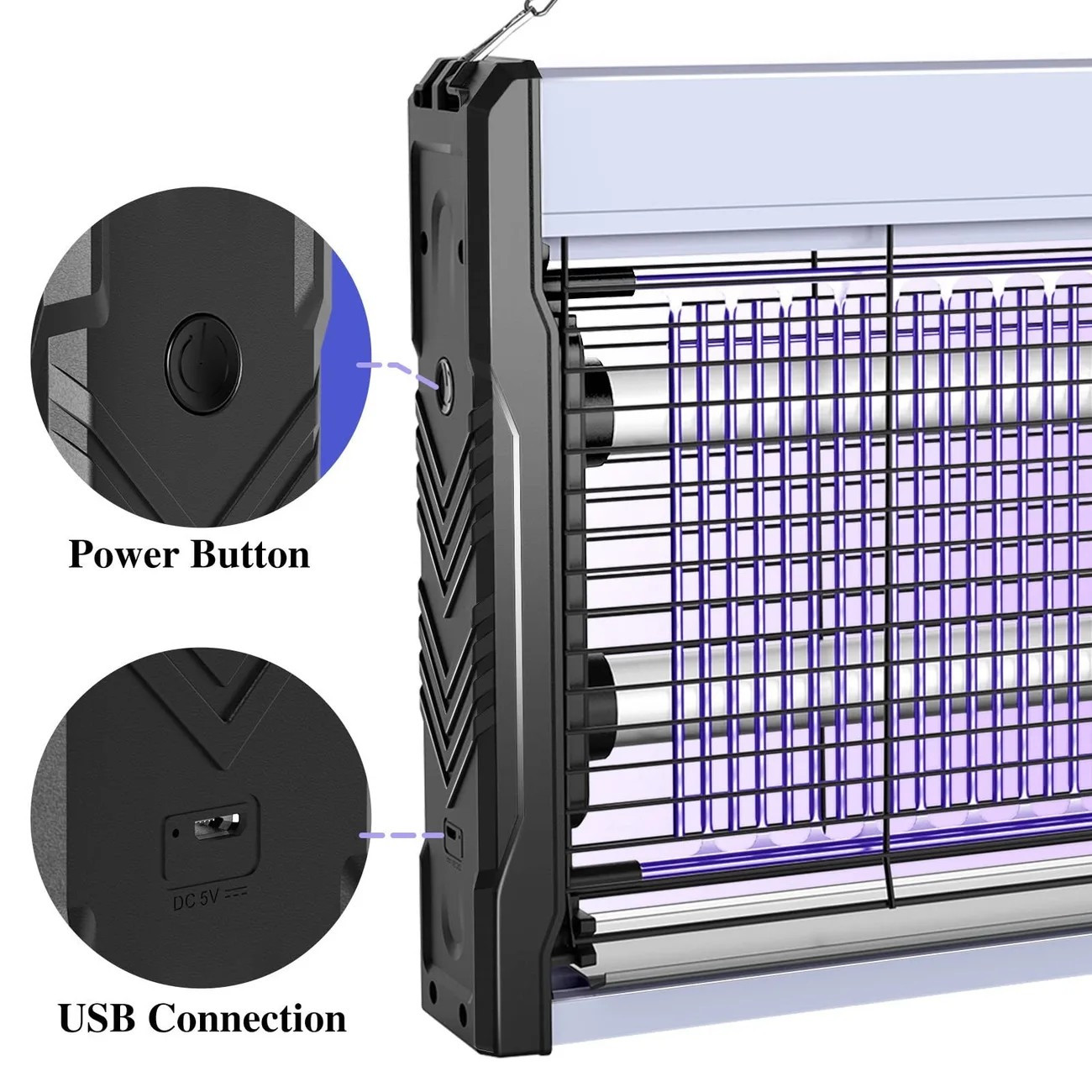 bug zapper indoor mosquito zapper electric bug zapper fly zapper mosquito killer flying insects fruit fly traps for indoors usb powered wall mounted 3200 details 4