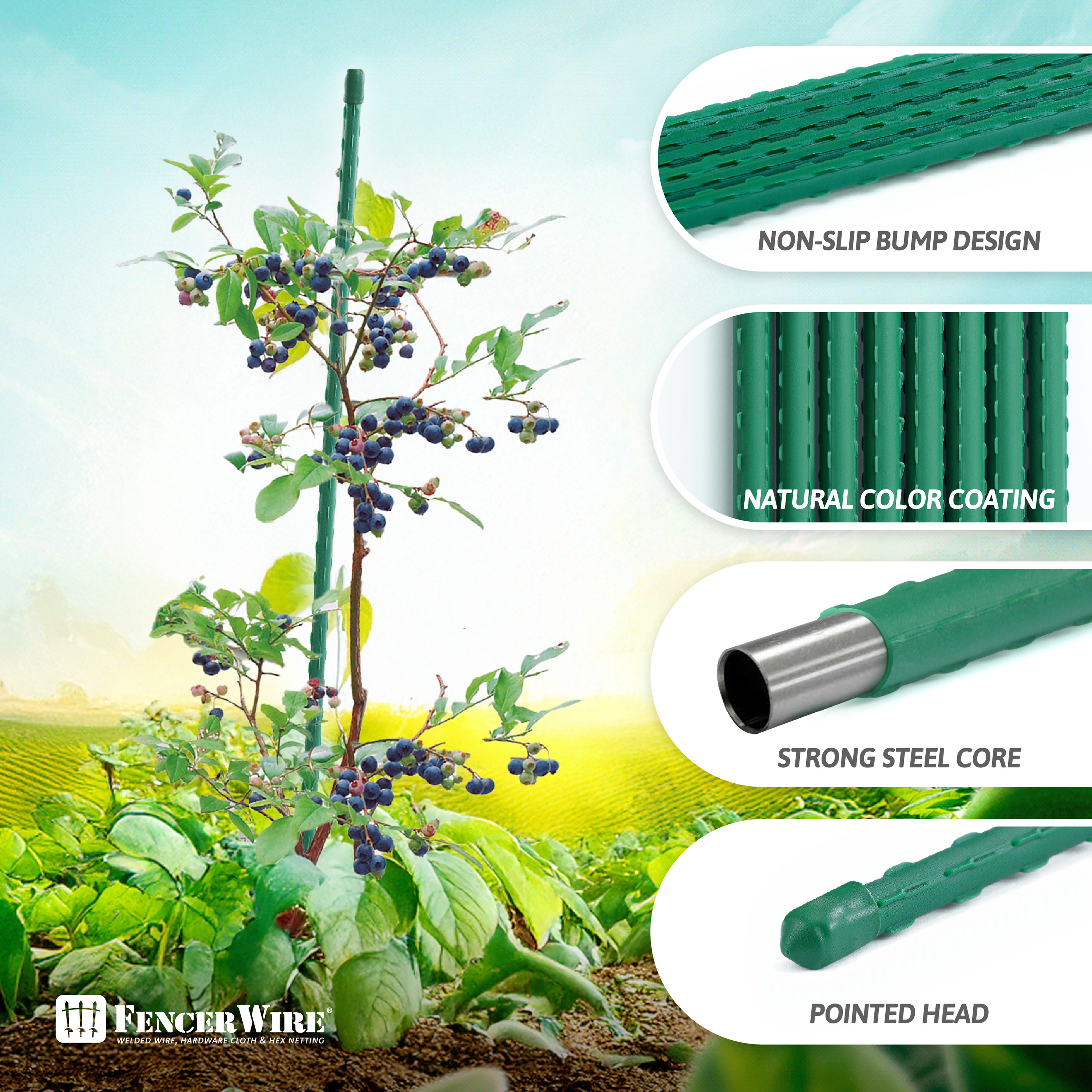 Durable Metal Plant Supports Image 5