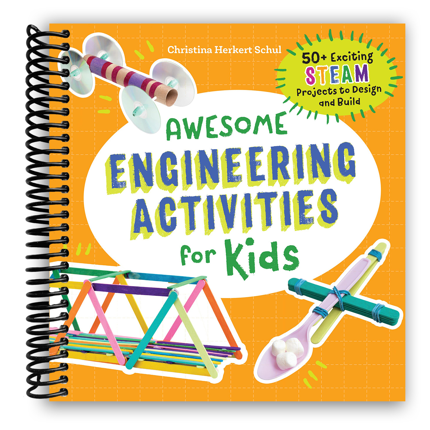 TEMU Awesome Engineering Activities For Kids: 50+ Exciting Steam Projects To Design And Build (spiral Bound)