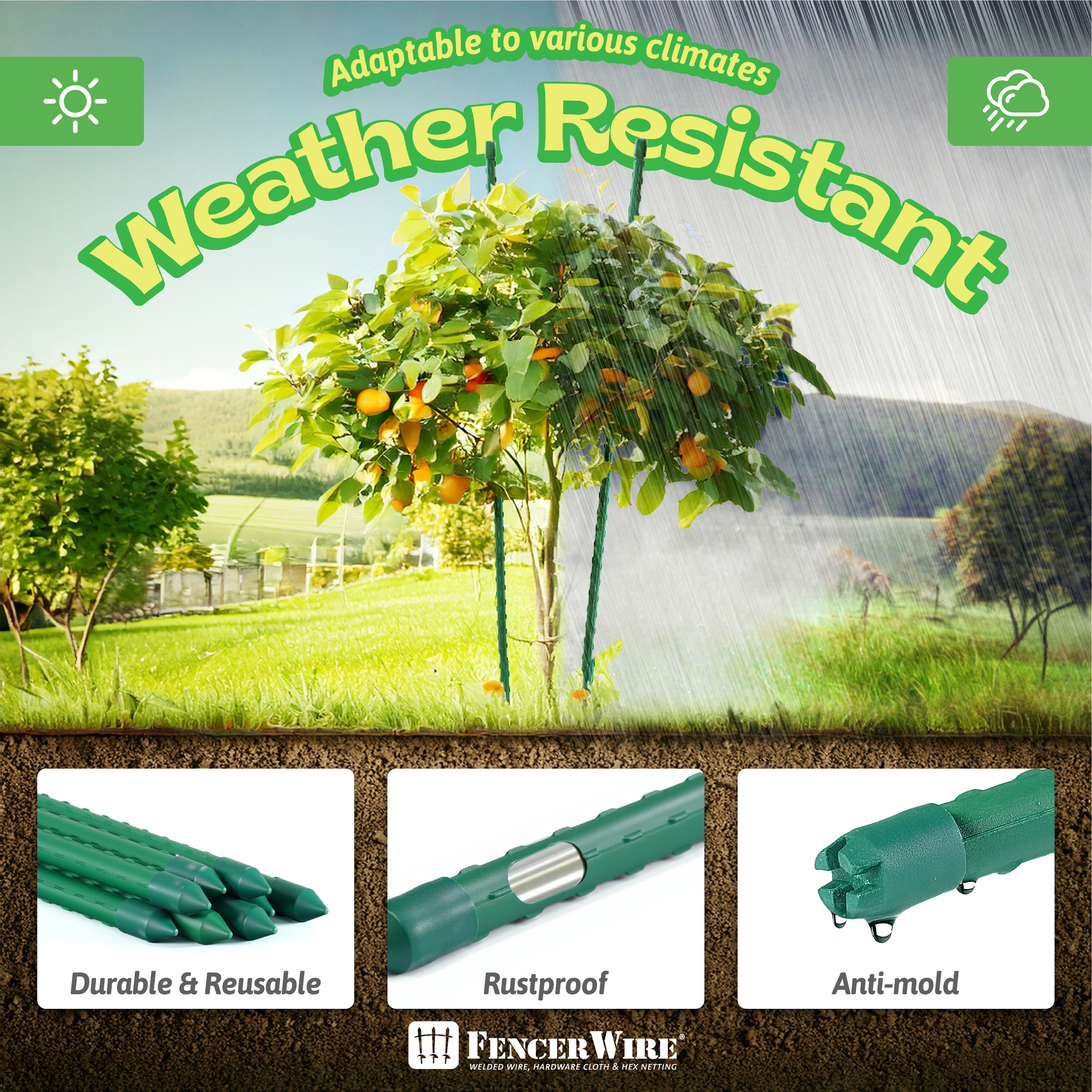 Durable Metal Plant Supports Image 4
