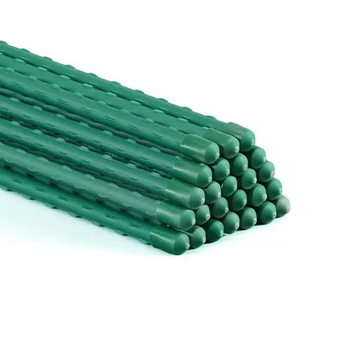 25 pack durable metal plant supports garden stakes plant stakes garden poles for outdoor indoor plant support and sticks for tomato potted plants beans
